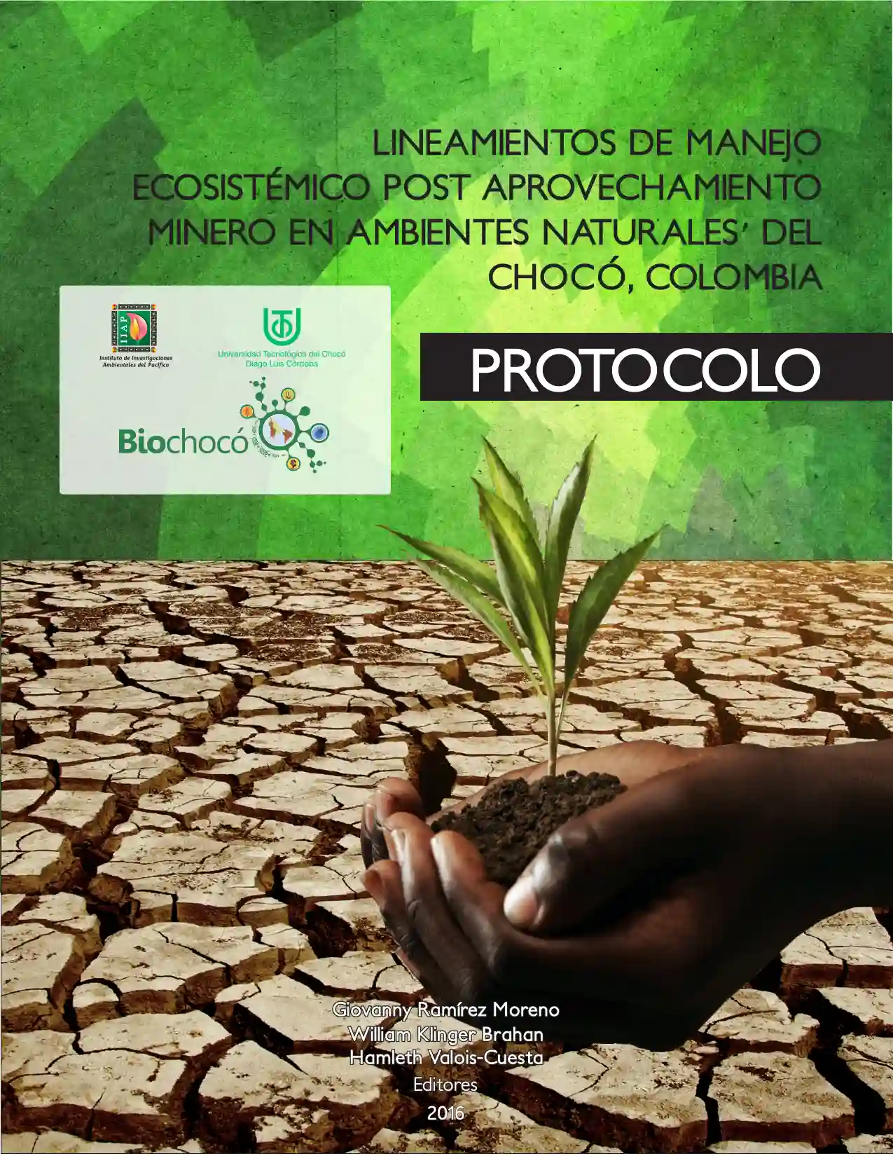 Portada Lineamientos de manejo ecosistémico post aprovechamiento minero en ambientes naturales del chocó, colombia